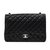 Timeless Chanel Grande borsa classica senza tempo nera a forma di caviale Nero Pelle  ref.103618