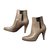 Balenciaga Ankle Boots Grey Taupe Leather  ref.103841