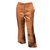 Louis Vuitton Pantalons, leggings Soie Marron  ref.103934