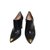 Pura Lopez Ankle Boots Ebony Leather  ref.103946