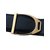 Hermès staffa di cuoio Nero Pelle  ref.104454