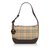 Burberry Nova Check Jacquard Shoulder Bag Brown Multiple colors Beige Leather Cloth  ref.104531