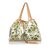 Gucci Sac cabas en toile Flora Cuir Tissu Blanc Multicolore  ref.104539