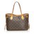 Louis Vuitton Monogram Neverfull PM Brown Leather Cloth  ref.104581