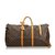 Louis Vuitton Monogram Keepall Bandouliere 60 Brown Leather Cloth  ref.104598