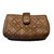 Chanel Pochettes Tissu Bronze  ref.104967