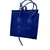 Céline Celine Phantom handbag em camurça azul elétrico Couro  ref.104969