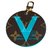 Louis Vuitton charme de sac turquoise Monogram V édition limitée Cuir  ref.105038
