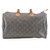 Louis Vuitton Monogram Speedy 35 Brown Cloth  ref.105155