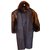 Yves Saint Laurent Coats, Outerwear Brown Leather  ref.105295
