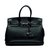 Hermès Birkin 35 Verso Black Blue Leather  ref.77643