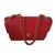 lined SIDED CHANEL BAG JUMBO RED LIMITED EDITION Leather  ref.99489
