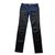Pantalon en cuir et denim Givenchy, Taille fr36 Jean Bleu  ref.99506