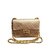 Timeless Chanel couro dourado intemporal  ref.99528