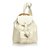 Gucci Bamboo Leather Drawstring Backpack White Cream  ref.99616