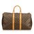 Louis Vuitton Monogram Keepall 45 Brown Leather Cloth  ref.99636
