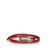 Gucci Leather Logo Belt Silvery Red Metal  ref.99665