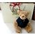Teddy Bear Burberry con Polo Blu e Tartan Check Beige - vista 2