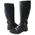 Burberry riding boots in black grained leather.  ref.99726
