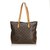 Louis Vuitton Monogram Cabas Mezzo Brown Leather Cloth  ref.99792