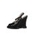 Sapatos de cunha Bottega Veneta Preto Couro  ref.99958