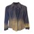 FENDI jeans jacket Golden Dark blue Cotton Lycra  ref.105349