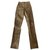 Pantalon/legging stretch cuir Joseph taille 34 Marron foncé  ref.105419