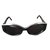 Belle lunette de soleil Yves Saint Laurent Plastique Noir  ref.105550