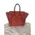 Céline luggage Red Leather  ref.105705