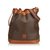 Céline Macadam Drawstring Bucket Bag Brown Leather Plastic  ref.105818