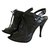Balenciaga Heels Black Leather  ref.105953