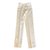 Autre Marque Pantalon blanc cassé en soie brochée vintage T.34-36  ref.105954