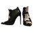 Yves Saint Laurent Boots of your carpet Black White Python  ref.105957
