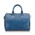 Louis Vuitton Epi Speedy 25 Azul Couro  ref.105996
