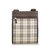 Burberry Plaid Coated Canvas Crossbody Bag Brown Multiple colors Beige Leather Cloth Cloth  ref.106001
