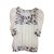 Diane Von Furstenberg Tops Brown White Silk  ref.106122