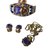 Vintage Jewellery sets Silvery White Blue Golden Navy blue Light blue Turquoise Dark blue Silver Gold-plated  ref.106191