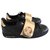 Louis Vuitton Frontrow-Sneaker Schwarz Leder  ref.106407