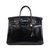 Excepcional Hermès Birkin 40 couro caixa preta, hardware de paládio em muito bom estado! Preto  ref.106468