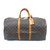 Louis Vuitton keepall 55 Monogram Brown Leather  ref.106586