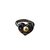 Sublime anillo de uñas Louis Vuitton modelo. Negro Acero  ref.106673