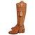 Chloé Leather boots Cognac  ref.106714