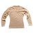 Autre Marque Suéter beige con cuello en V - 100% de lana extra suave  ref.106730