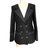 Misura della giacca nera di Chanel 40 (piccolo) Nero Tweed  ref.106803