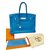 Hermès Birkin Blue Leather  ref.106884