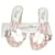 Dior mules in pink monogram canvas Eggshell Cloth  ref.106886