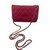 Wallet On Chain Chanel WOC Vermelho Couro  ref.106890