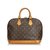 Louis Vuitton Monogram Alma PM Brown Leather Cloth  ref.106970