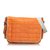 Chanel Borsa a tracolla in nylon con linea sportiva Arancione Grigio Panno  ref.106979
