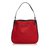 Gucci GG Jacquard Drawstring Shoulder Bag Black Red Leather Cloth  ref.106980
